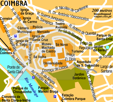 Mapa de Coimbra