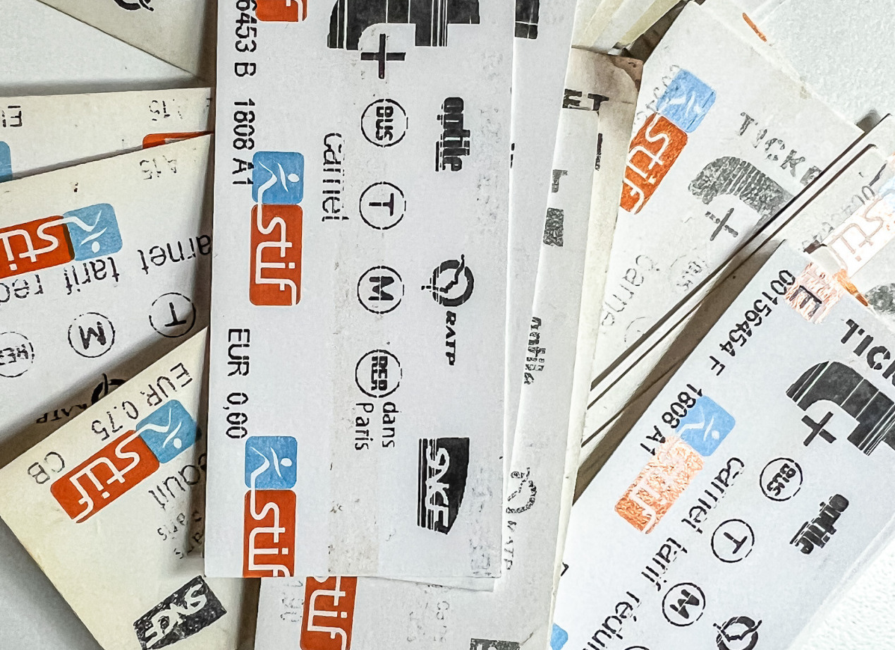 Ticket de metrô em Paris Ticket de metrô em Paris