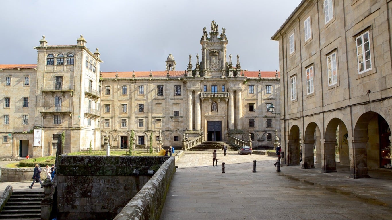 Centro histórico em Santiago de Compostela Centro histórico em Santiago de Compostela