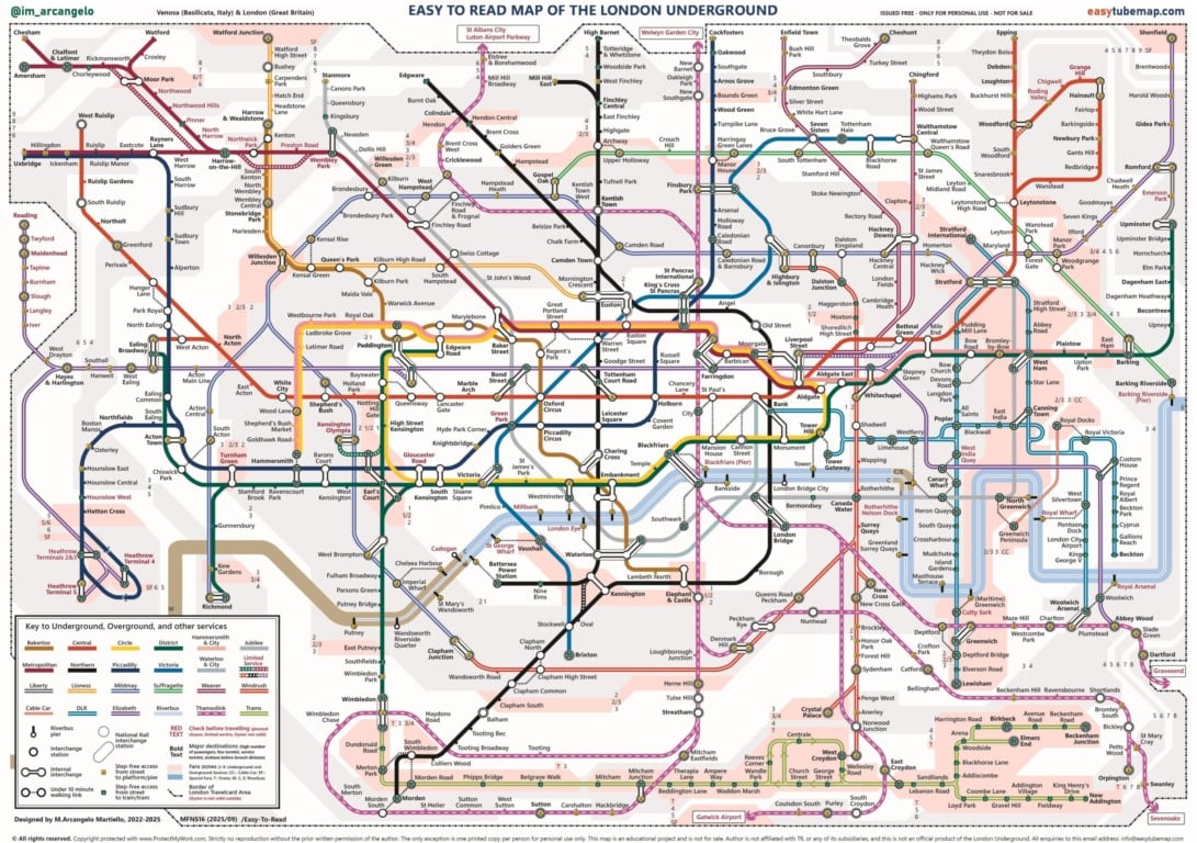 Mapa do metrô de Londres Mapa do metrô de Londres
