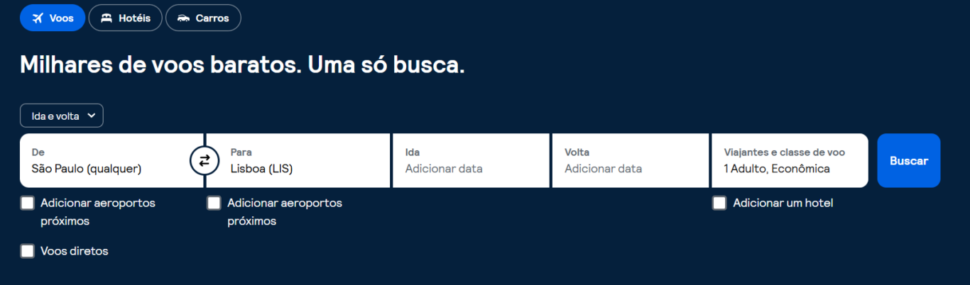 Buscador de passagens 