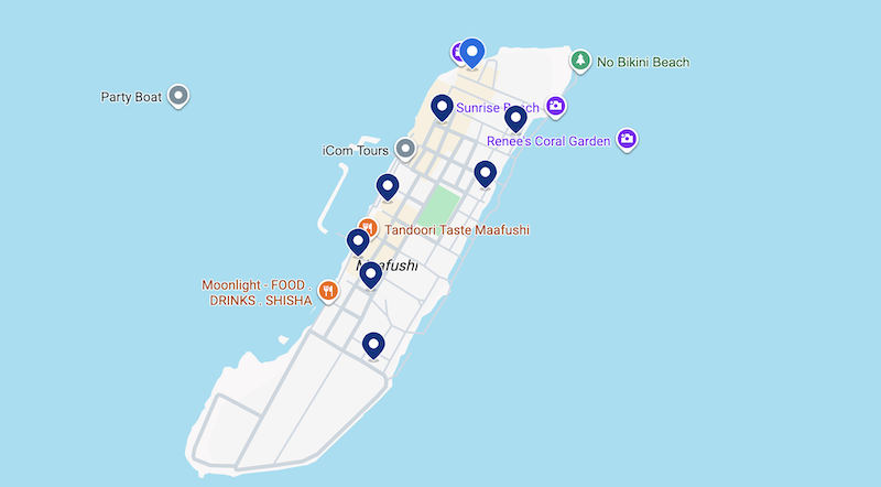 Mapa de hotéis em Downtown Dubai