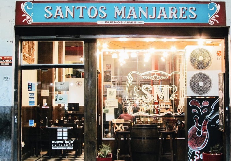 Restaurante Santos Manjares em Buenos Aires Restaurante Santos Manjares em Buenos Aires