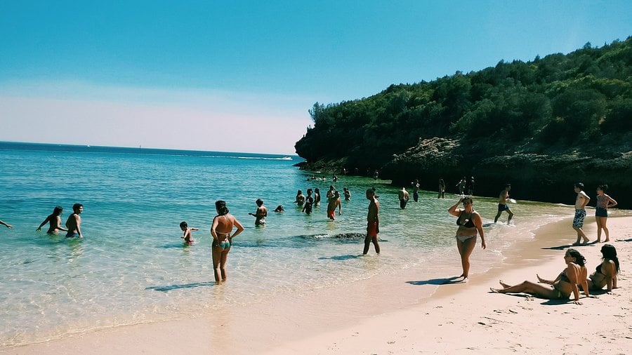 Praia dos Coelhos em Portugal