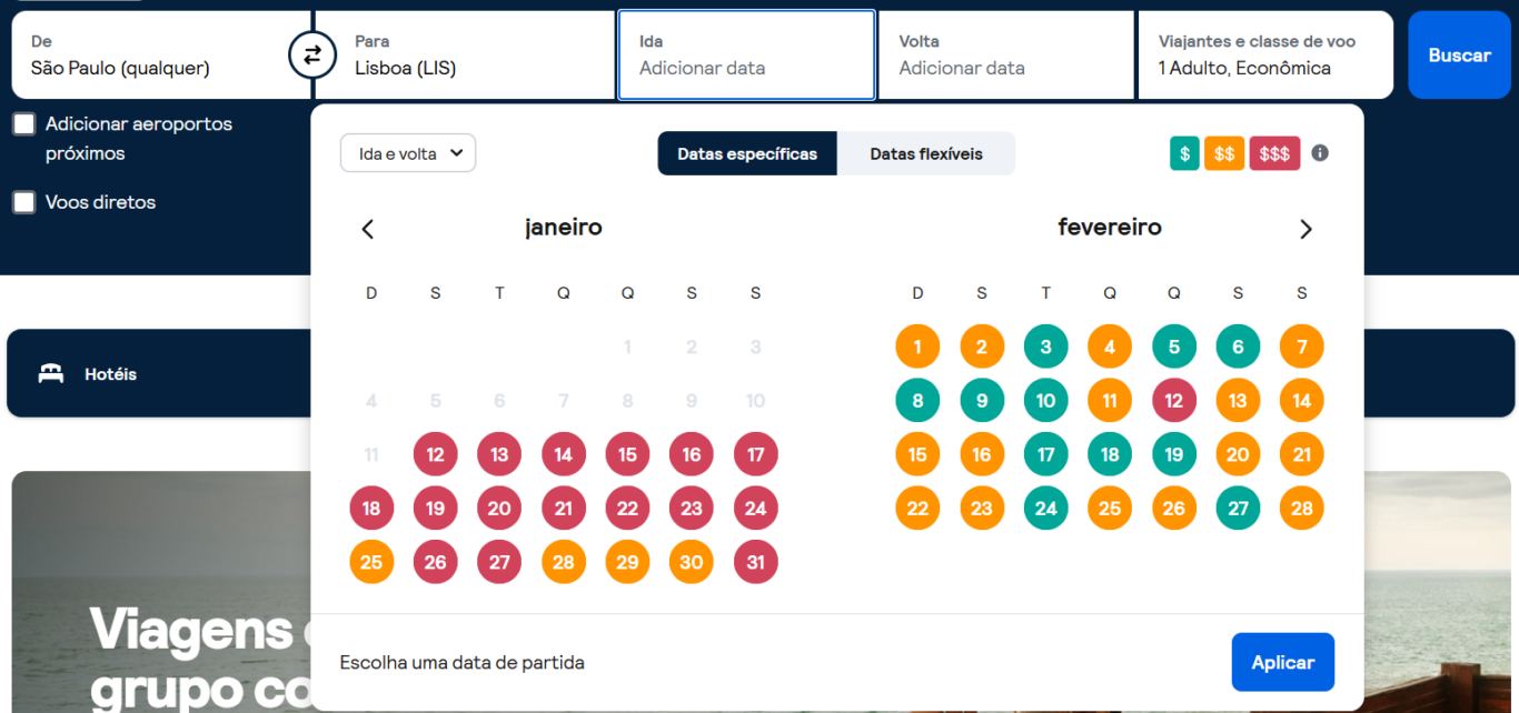 Comparador de passagens Comparador de passagens