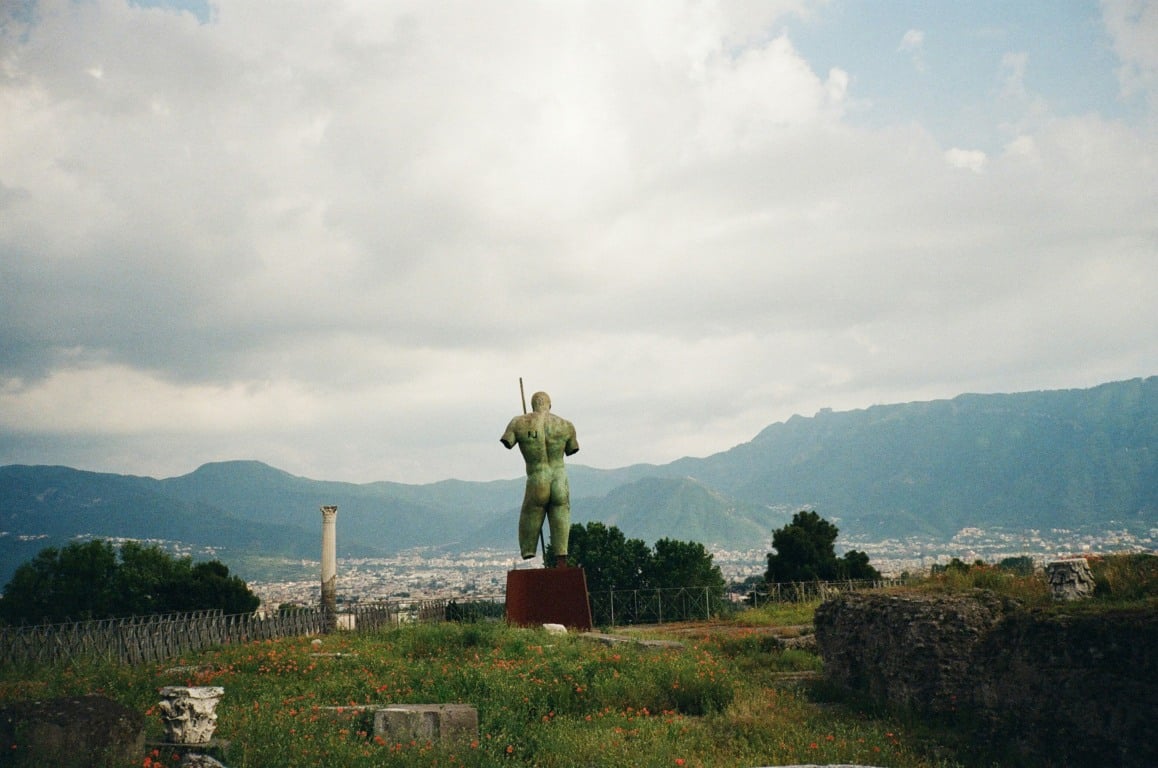 Visão geral em Pomepeia na Itália Visão geral em Pomepeia na Itália