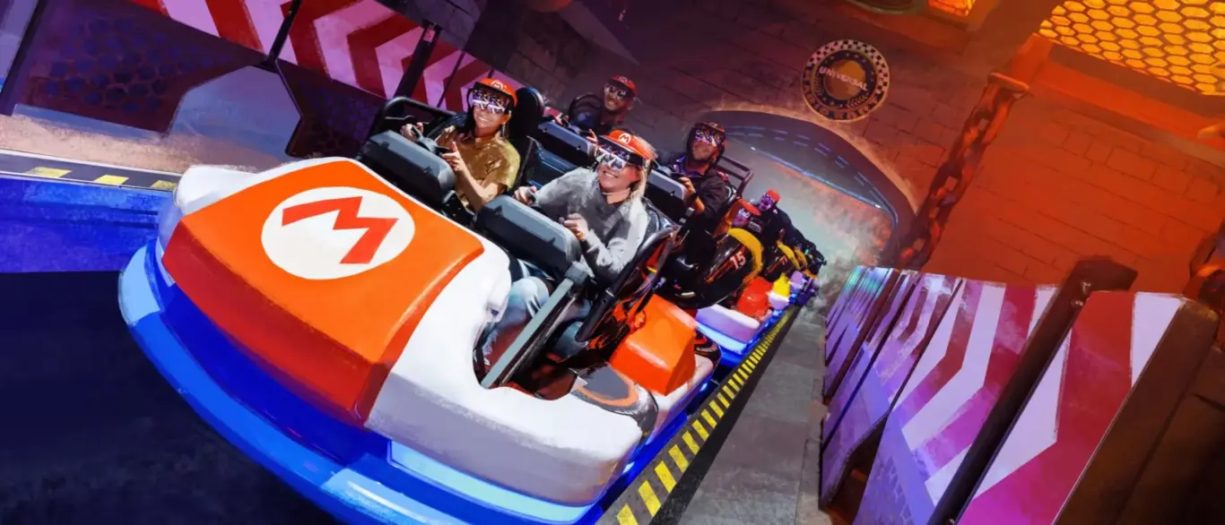 Atração de Mario Kart no Epic Universe Atração de Mario Kart no Epic Universe