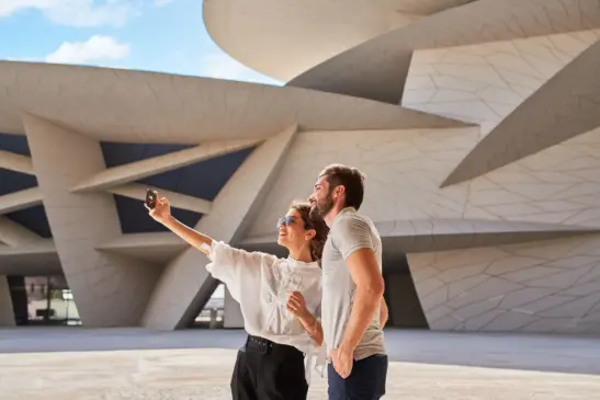 Visitantes no National Museum of Catar