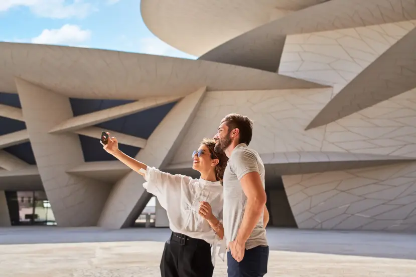 Visitantes no National Museum of Catar