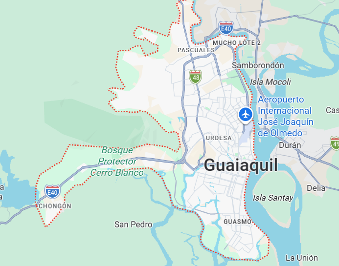 Mapa em Guayaquil