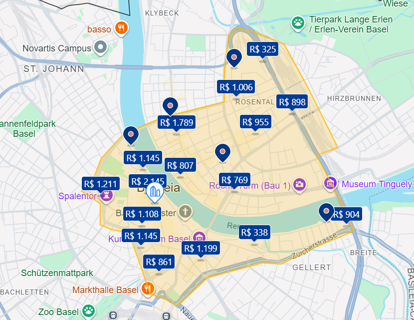 Mapa do centro Mapa do centro