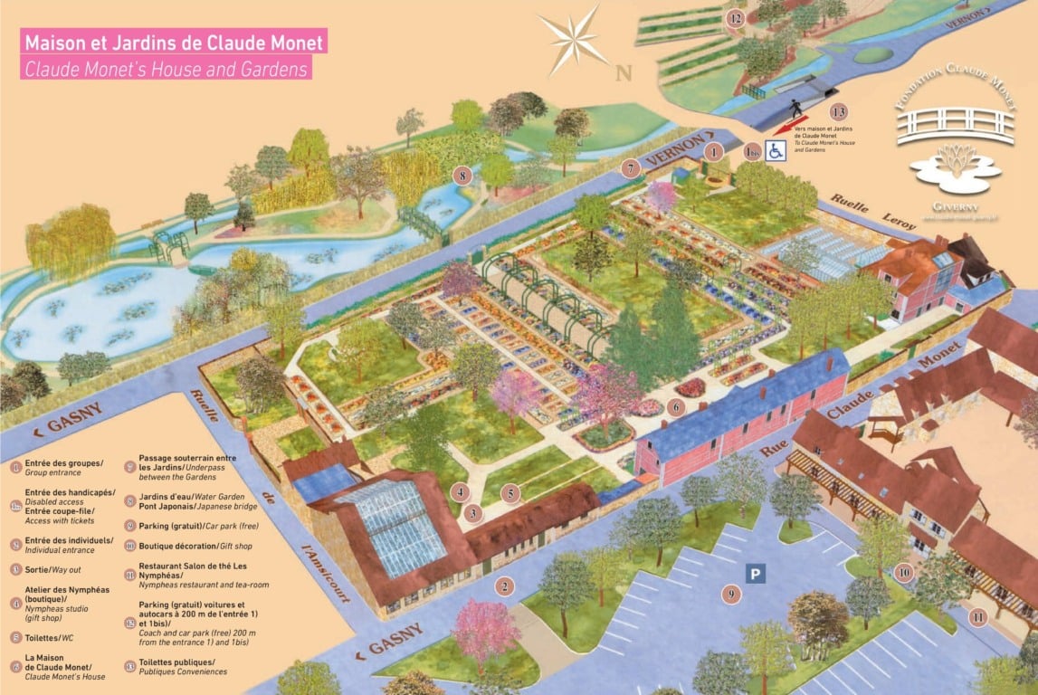 Mapa dos jardins Mapa dos jardins