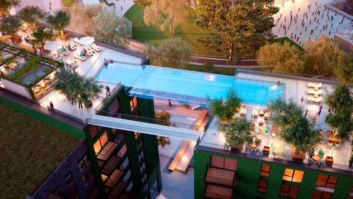 Estrutura da Sky pool