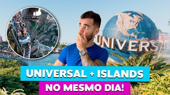 Parque Universal Studios e Islands Of Adventure em 1 dia!