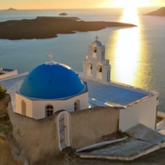 Onde ver o p&ocirc;r do sol em Santorini