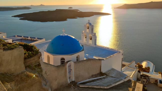 Onde ver o pôr do sol em Santorini