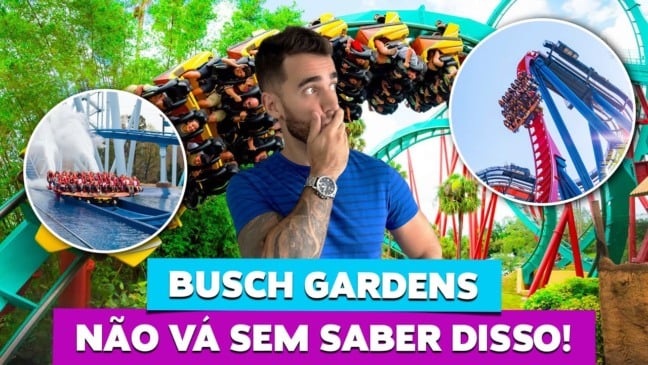 10 dicas do parque BUSCH GARDENS Tampa Orlando!