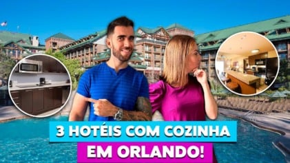 3 hotéis com cozinha em ORLANDO! 3 hotéis com cozinha em ORLANDO!