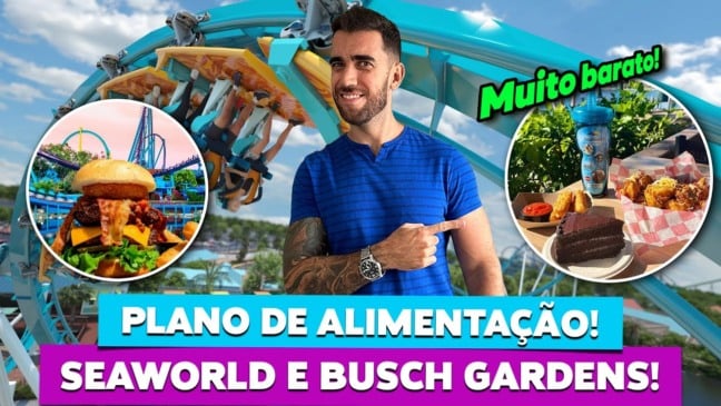 Plano de alimentação do SEA WORLD ORLANDO e BUSCH GARDENS!