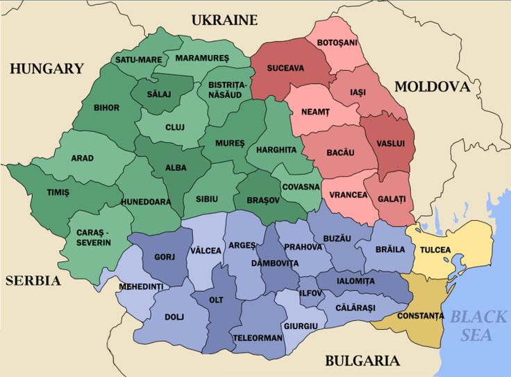 Mapa da Romênia Mapa da Romênia