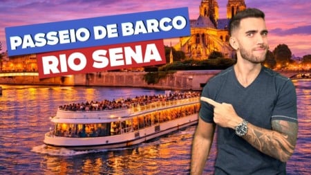 Passeio de Barco no RIO SENA em PARIS! Passeio de Barco no RIO SENA em PARIS!