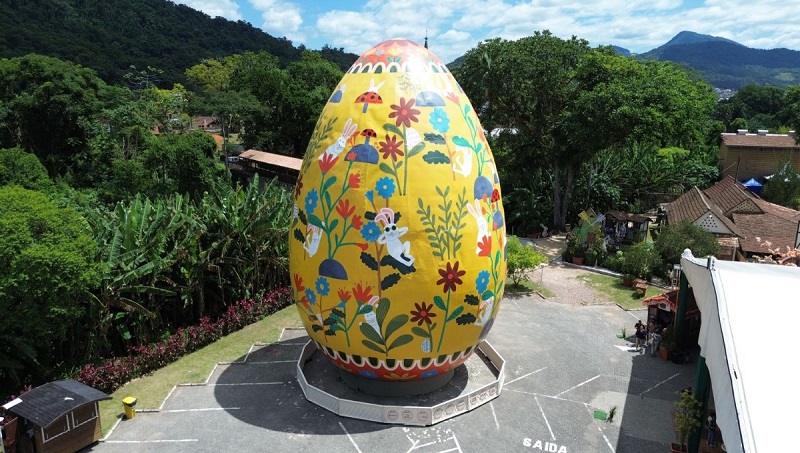 Ovo gigante na Osterfest em Pomerode Ovo gigante na Osterfest em Pomerode