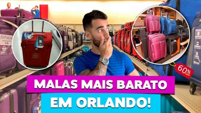 Onde comprar malas em Orlando bem mais barato!