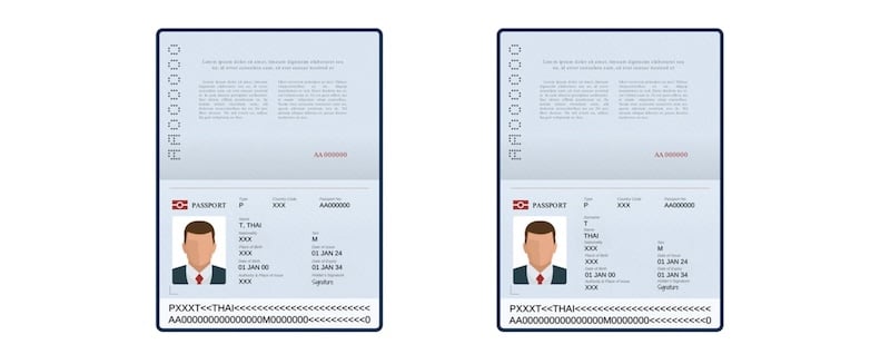 Nome igual passaporte