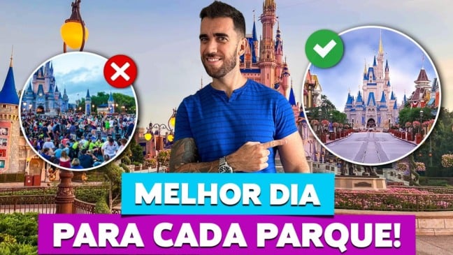 Melhor dia para cada PARQUE DE ORLANDO! Fuja das filas!