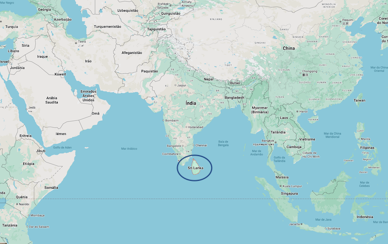 Onde fica o Sri Lanka?