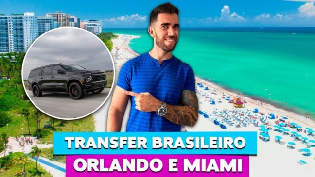 Transfer brasileiro em Orlando e Miami!