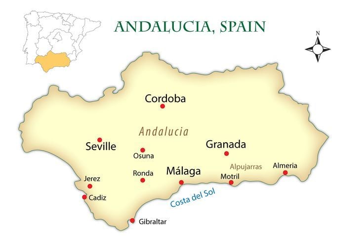 Andaluzia na Espanha Andaluzia na Espanha