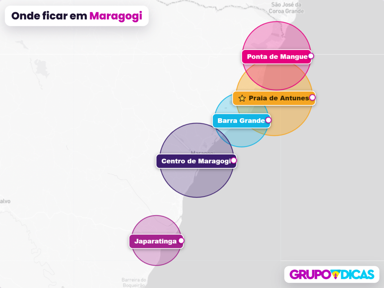 Mapa de Maragogi Mapa de Maragogi