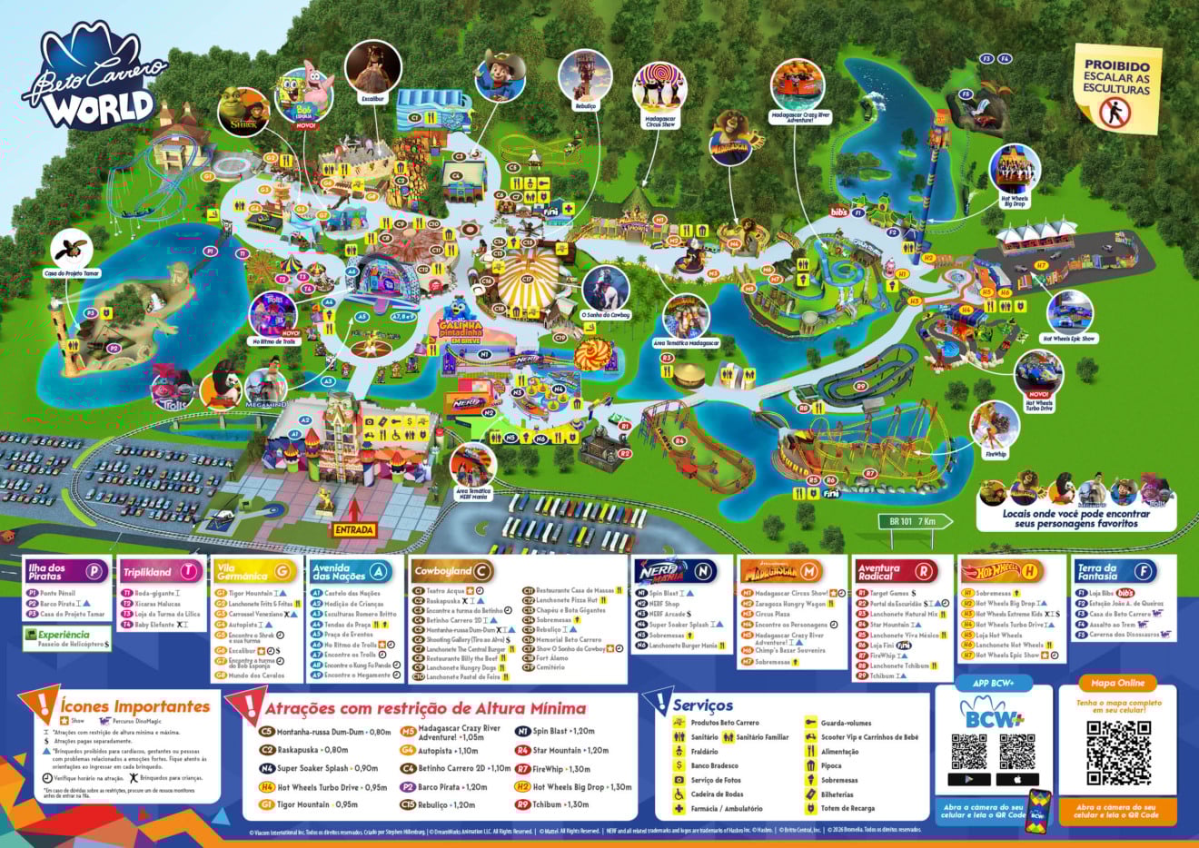 Mapa do Beto Carrero World