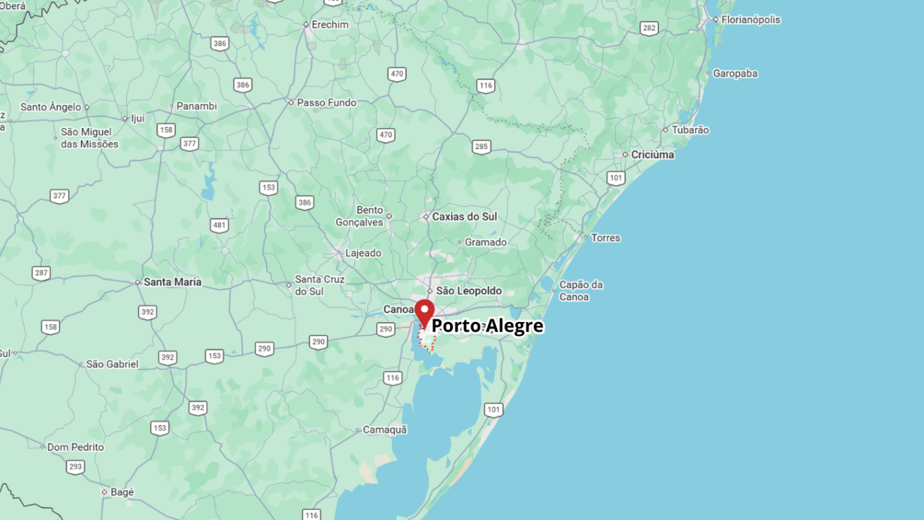 Mapa - onde fica Porto Alegre Mapa - onde fica Porto Alegre