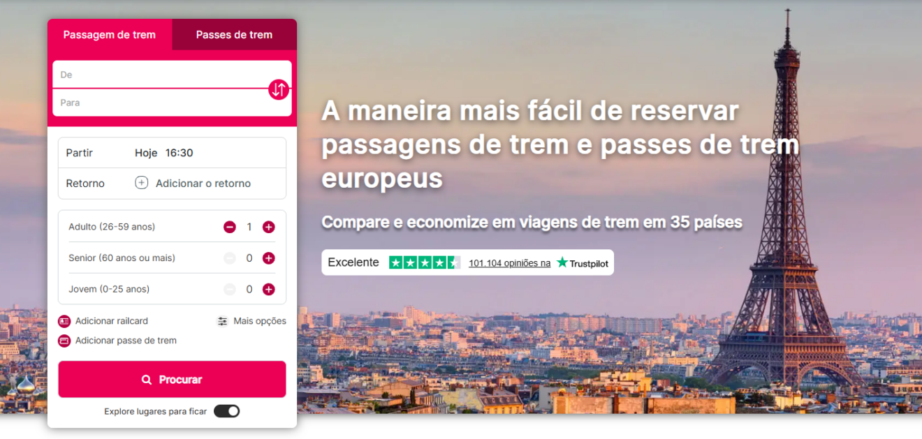 Pesquisador de trens