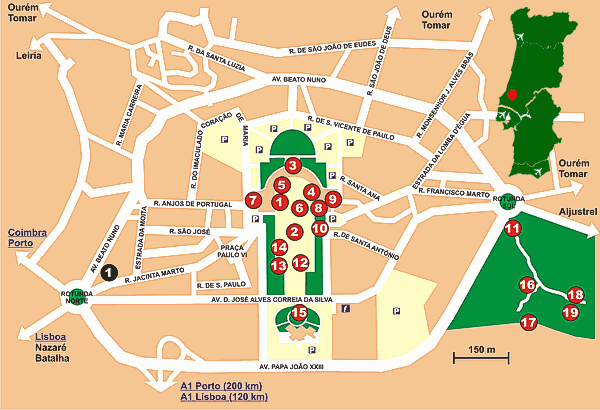 Mapa de F&aacute;tima