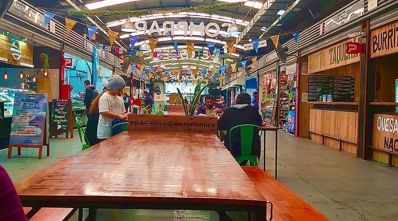 Mercado San N&iacute;colas em Buenos Aires