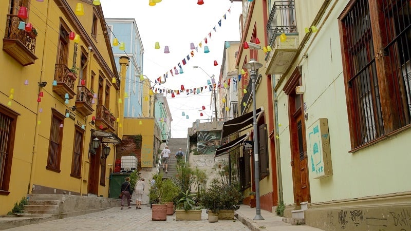 Tirar fotos na Paseo Gervasoni&nbsp;em Valpara&iacute;so