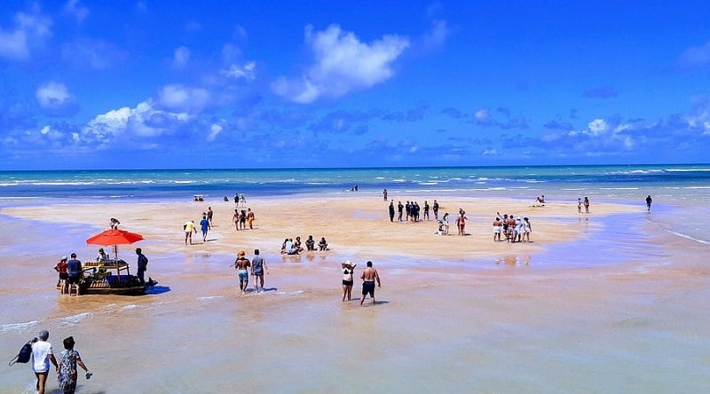 Praia de Areia Vermelha na Para&iacute;ba