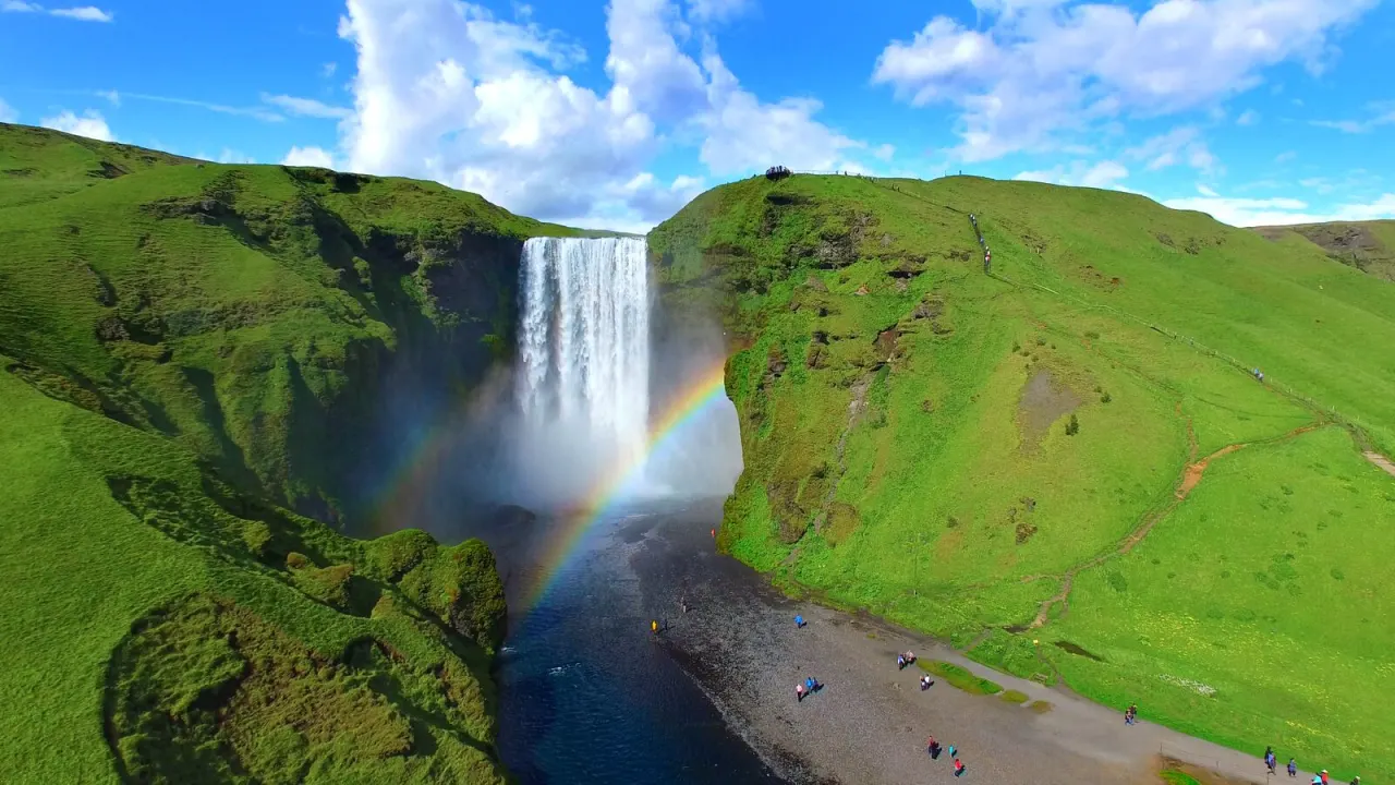 Cachoeira Skógafoss Cachoeira Skógafoss