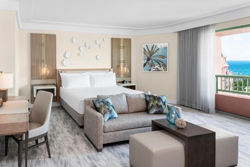Quarto do hotel The Royal at Atlantis nas Bahamas Quarto do hotel The Royal at Atlantis nas Bahamas