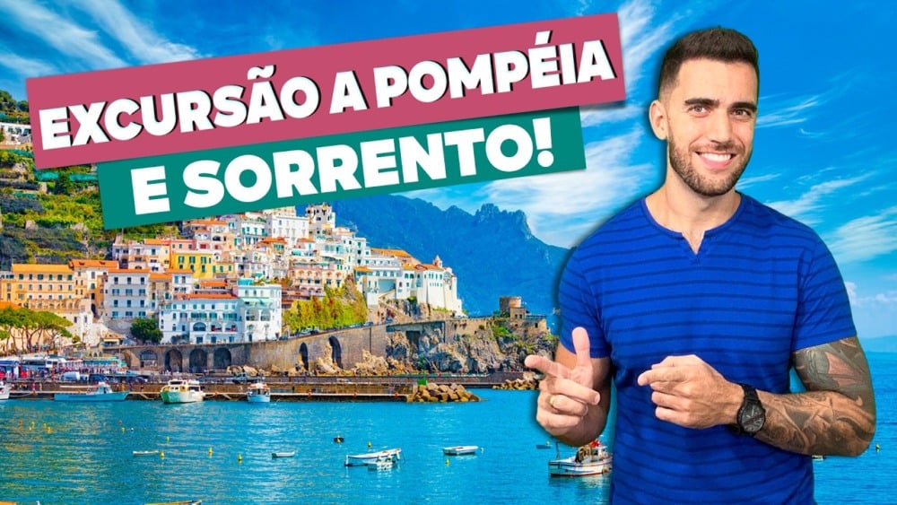 Excursão a POMPÉIA E SORRENTO! Saindo de Roma!
