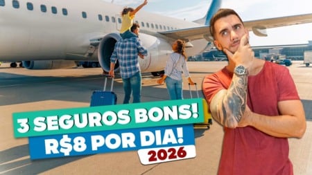 Seguro Viagem BOM e BARATO! R$8/dia! 2026!