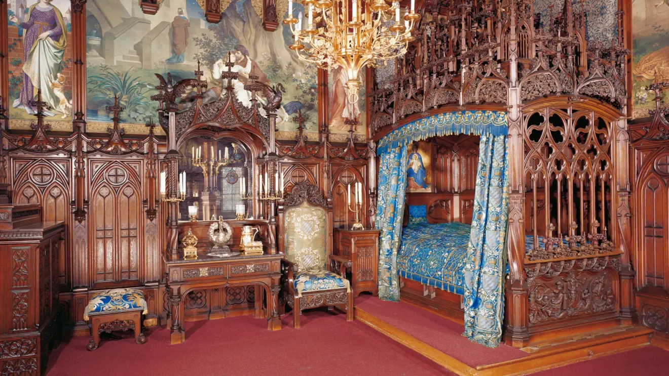 Interior do Castelo de Neuschwanstein Castelo de Neuschwanstein