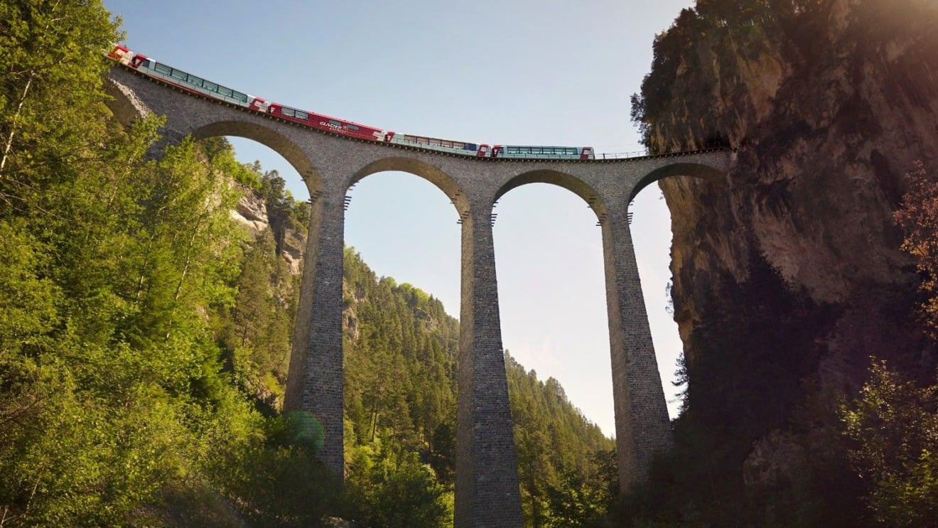 Percurso do Glacier Express Percurso do Glacier Express