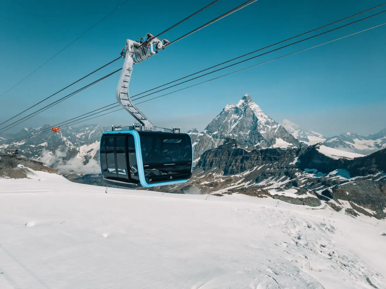 Teleférico em Glacier Paradise Teleférico em Glacier Paradise