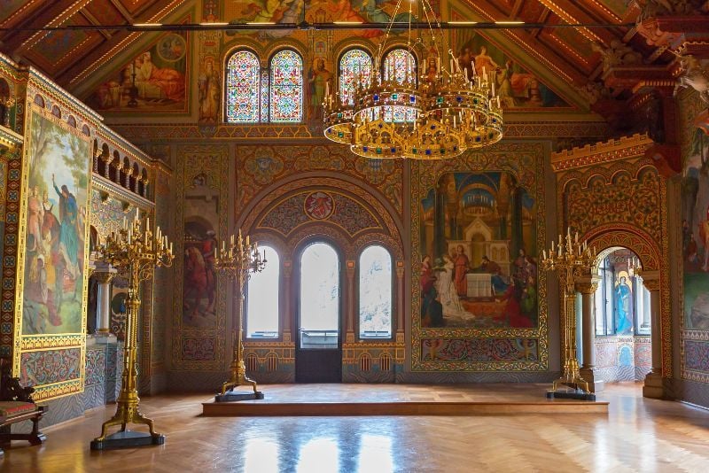 Interior do Castelo de Neuschwanstein Interior do Castelo de Neuschwanstein