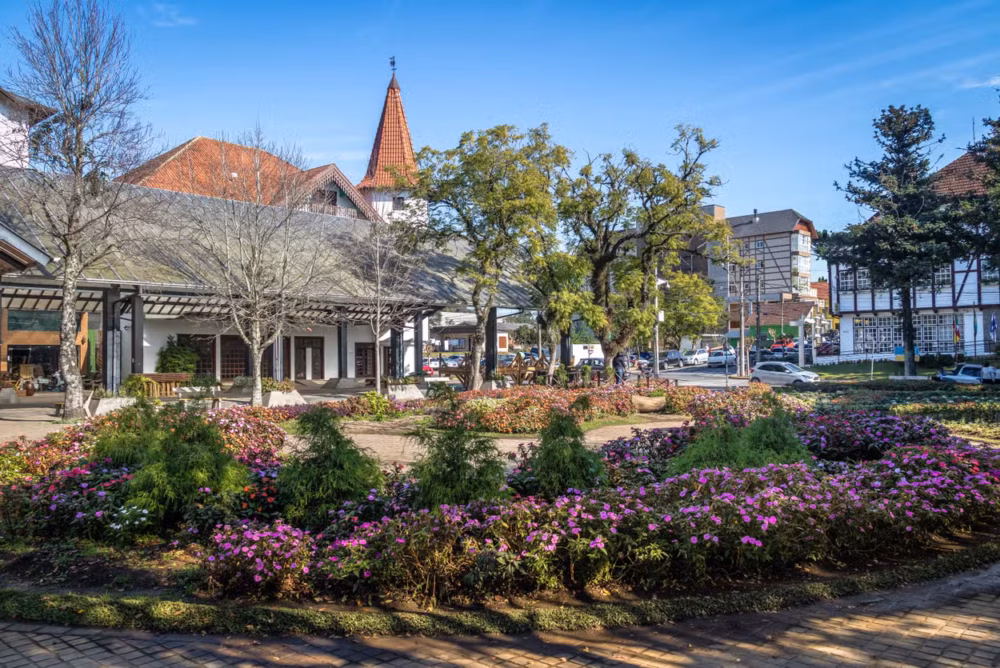 Praça das Flores em Nova Petrópolis Praça das Flores em Nova Petrópolis