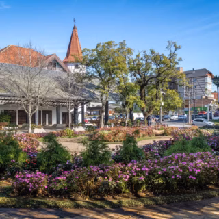 Praça das Flores em Nova Petrópolis